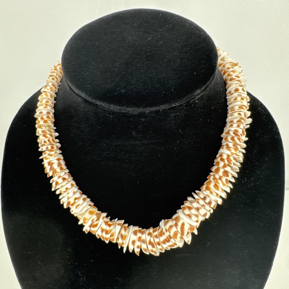 Tiger Cone Shell disc beads For Jewelry Making Pre Strung - Picture 5 of 6